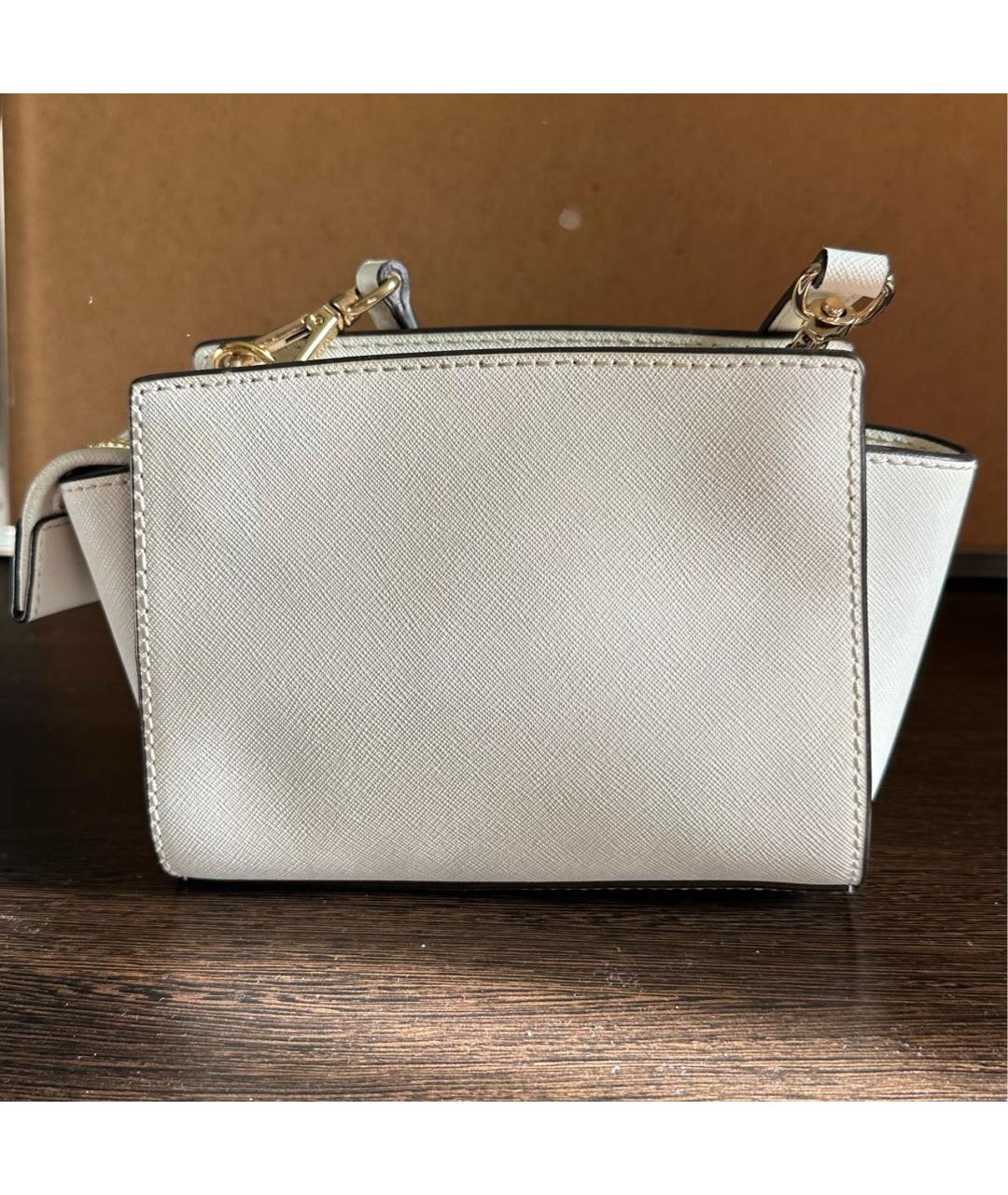 MICHAEL KORS Белая сумка через плечо из искусственной кожи, фото 2