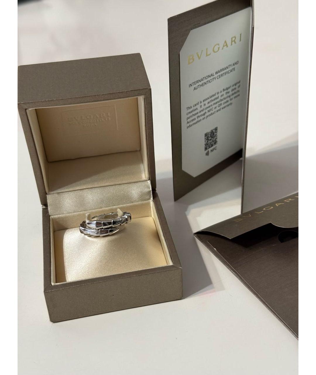 BVLGARI Серебряное кольцо из белого золота, фото 2