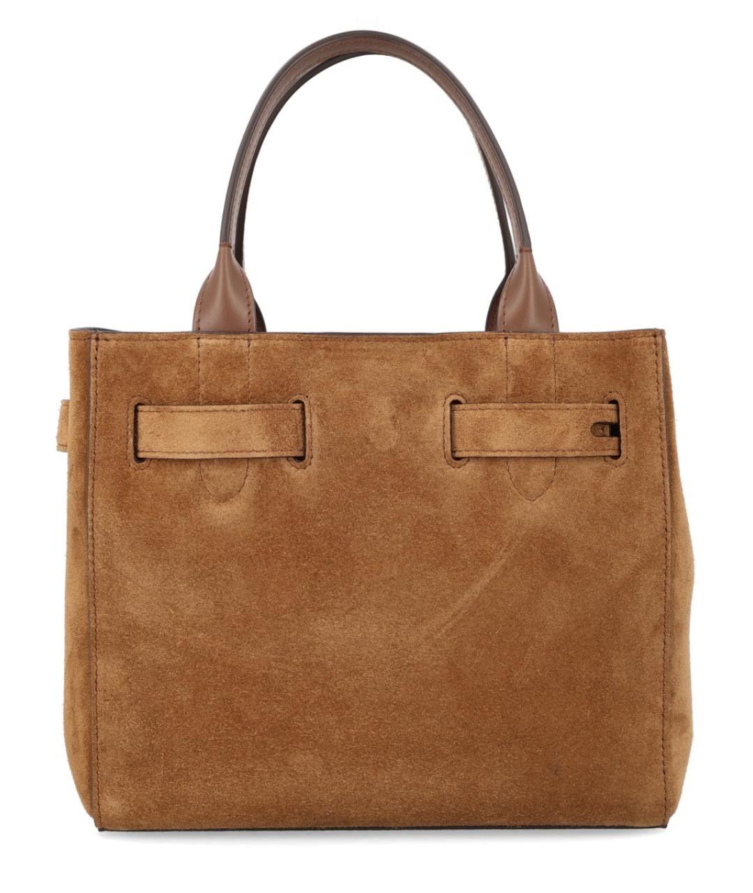 TOM FORD Коричневая замшевая сумка тоут, фото 2