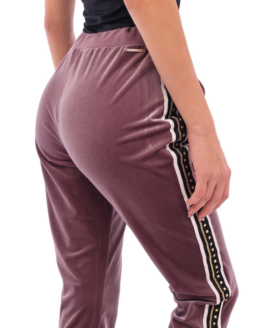 LIU JO Фиолетовые прямые брюки, фото 5