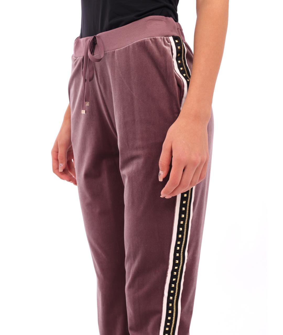 LIU JO Фиолетовые прямые брюки, фото 3