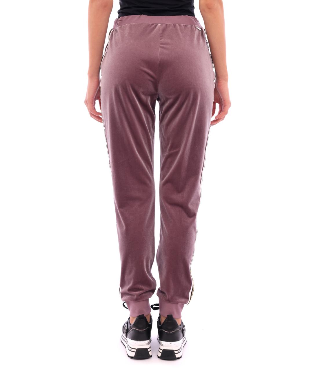 LIU JO Фиолетовые прямые брюки, фото 4