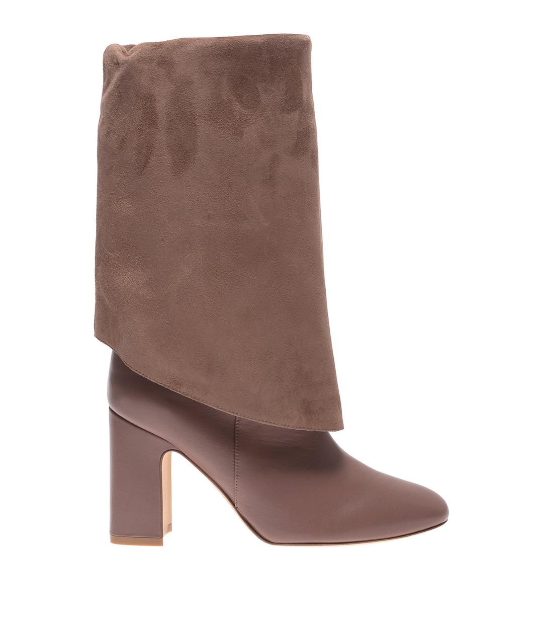 STUART WEITZMAN Коричневые кожаные сапоги, фото 1