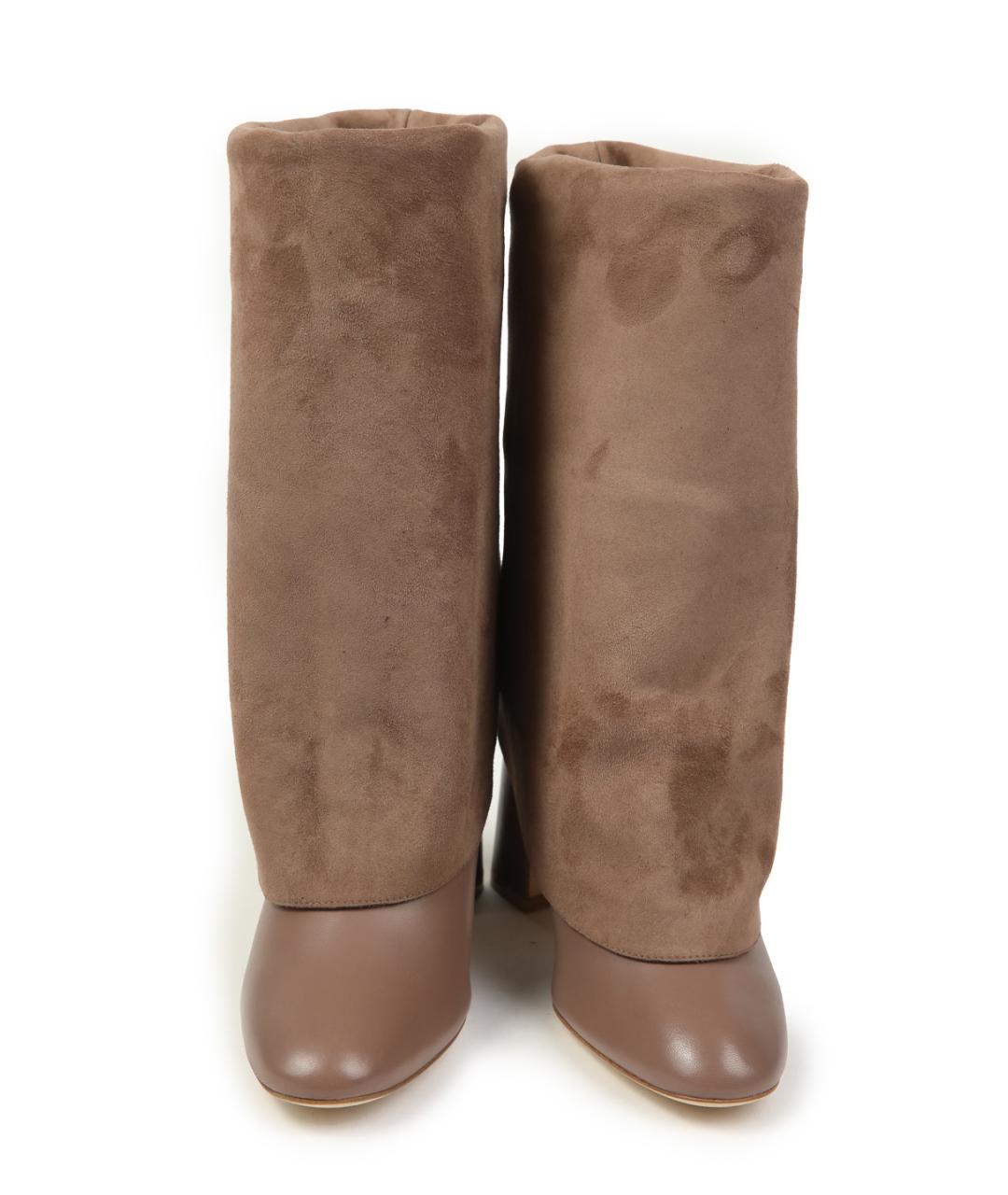 STUART WEITZMAN Коричневые кожаные сапоги, фото 6