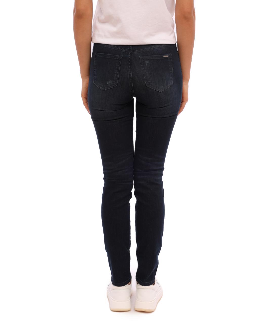 ARMANI EXCHANGE Синие хлопковые прямые джинсы, фото 5