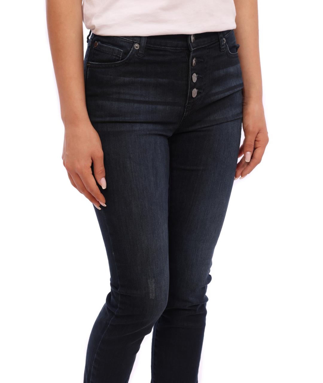 ARMANI EXCHANGE Синие хлопковые прямые джинсы, фото 4