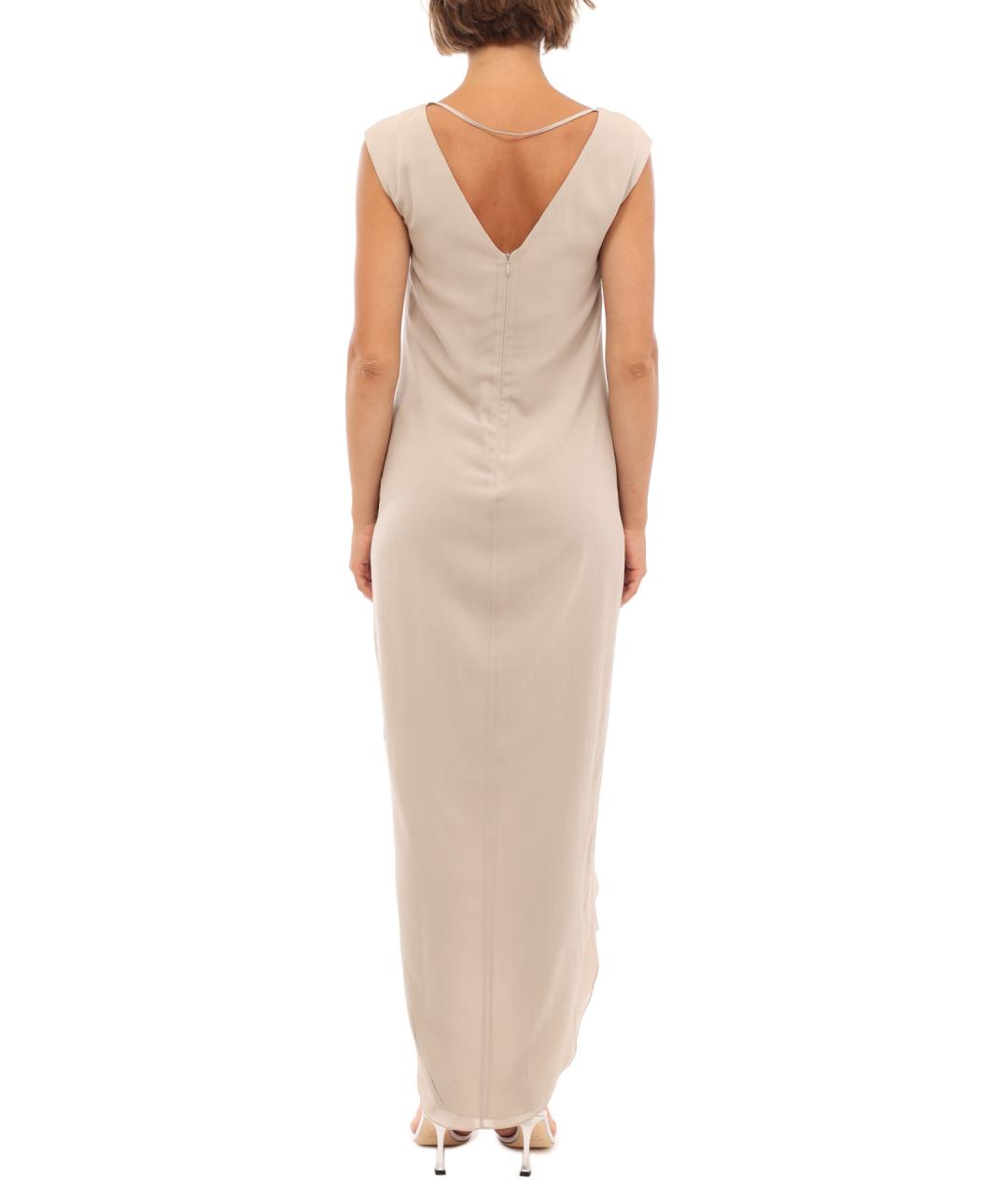 BRUNELLO CUCINELLI Бежевое повседневное платье, фото 4