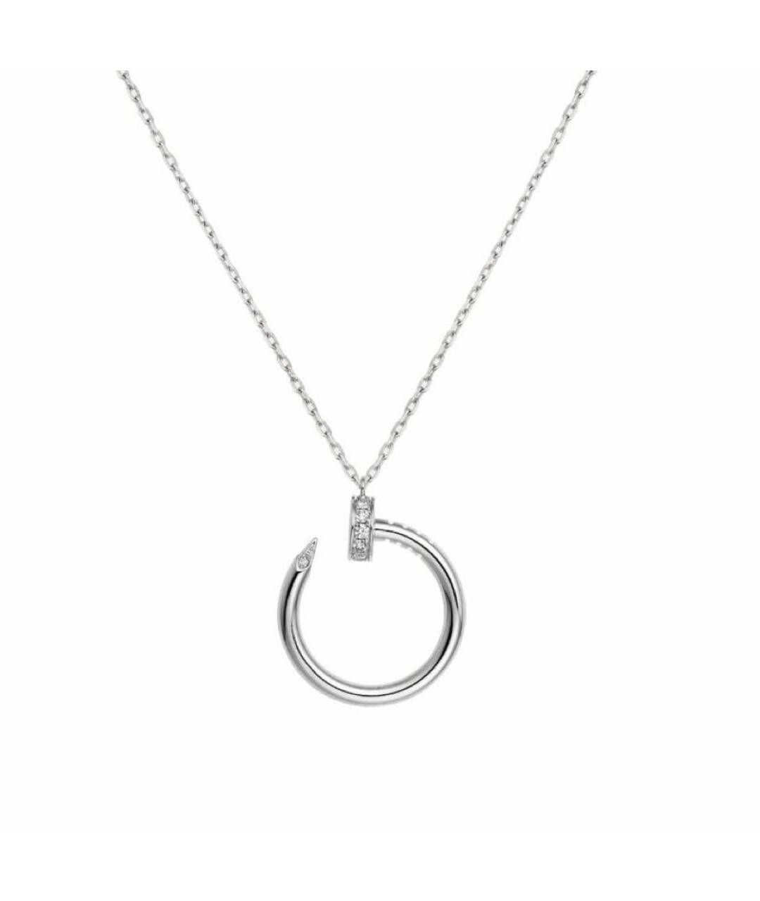 CARTIER Серебряное колье из белого золота, фото 1