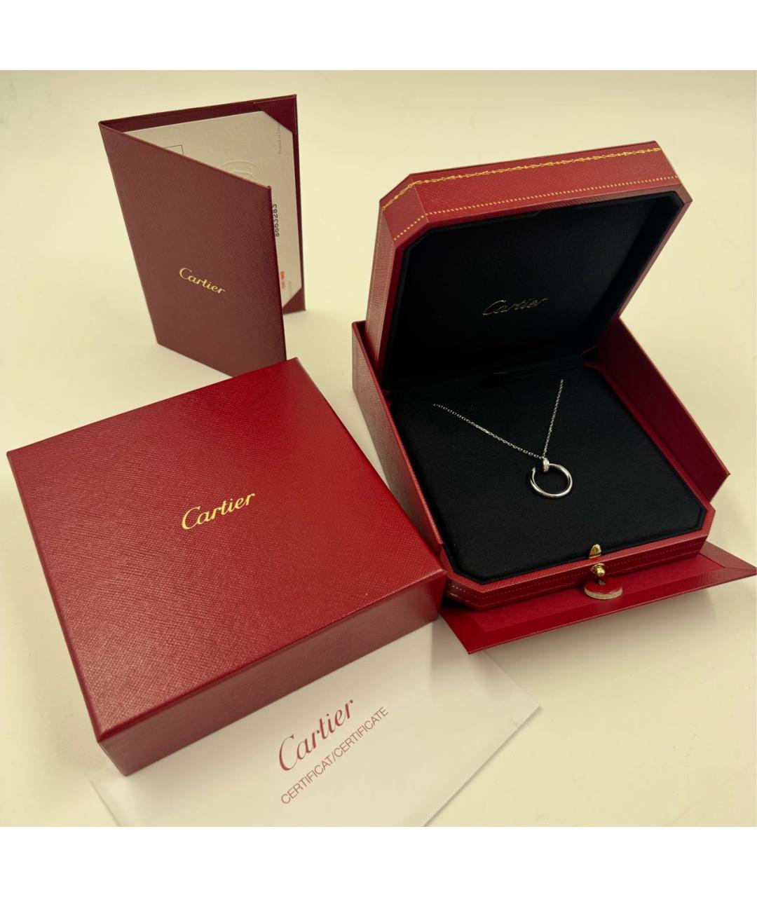 CARTIER Серебряное колье из белого золота, фото 2