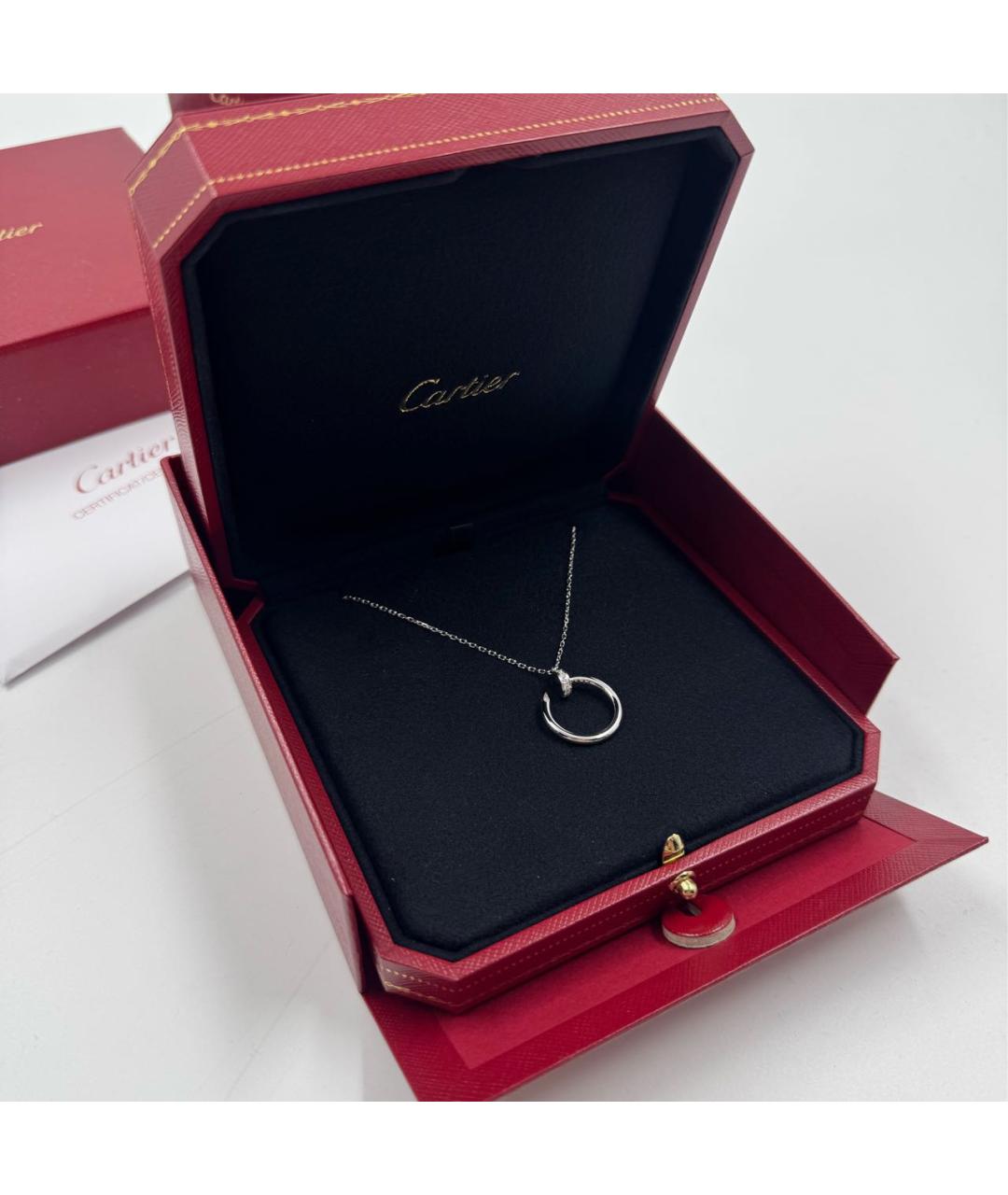 CARTIER Серебряное колье из белого золота, фото 3