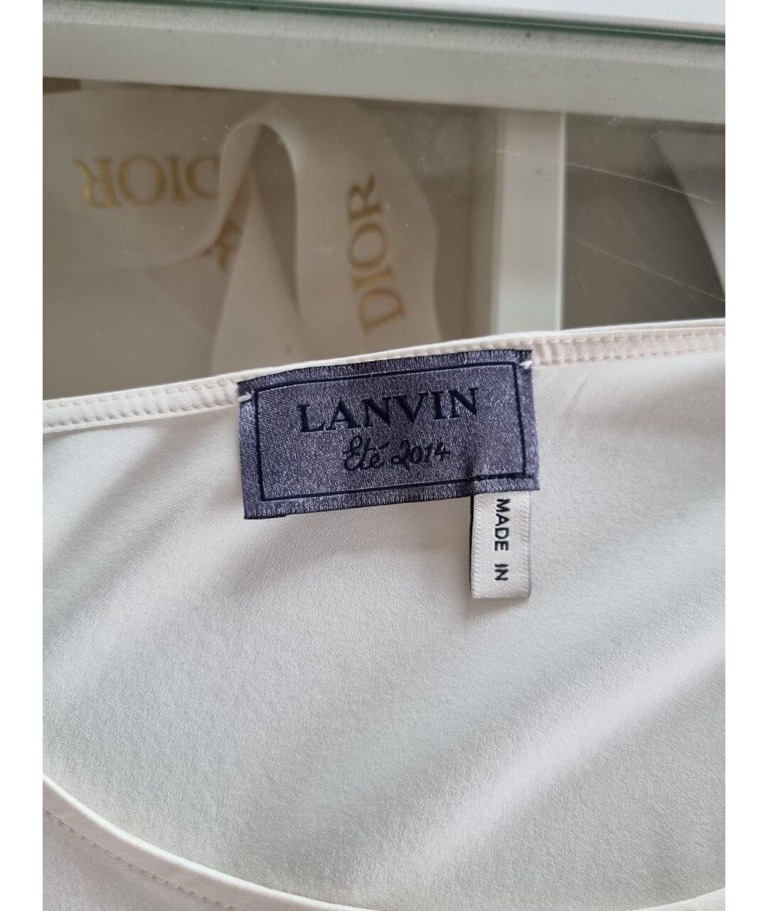 LANVIN Белая шелковая рубашка, фото 3