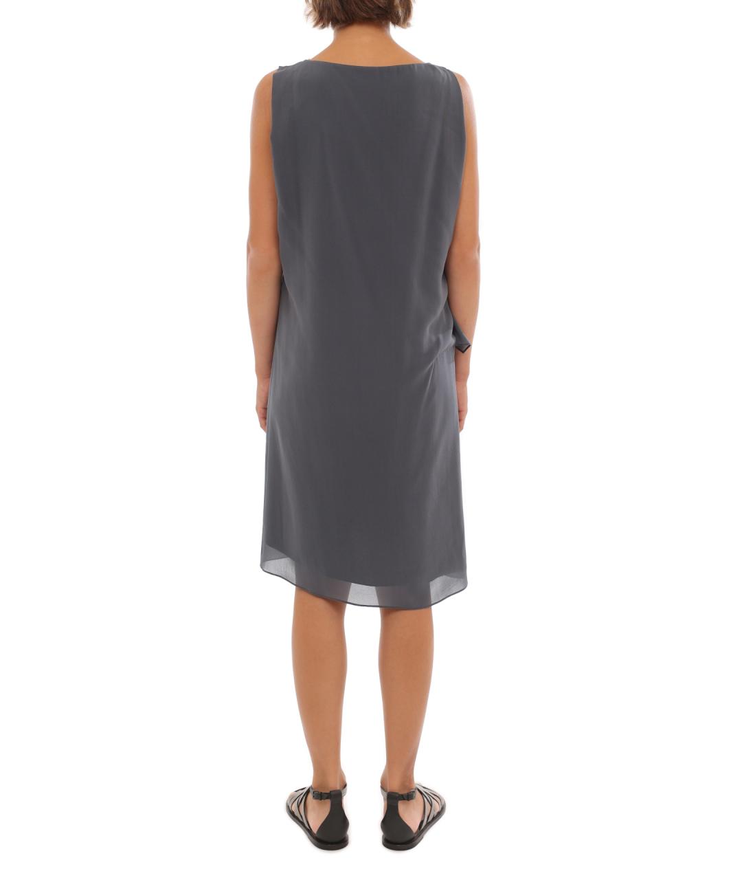 BRUNELLO CUCINELLI Серое повседневное платье, фото 3