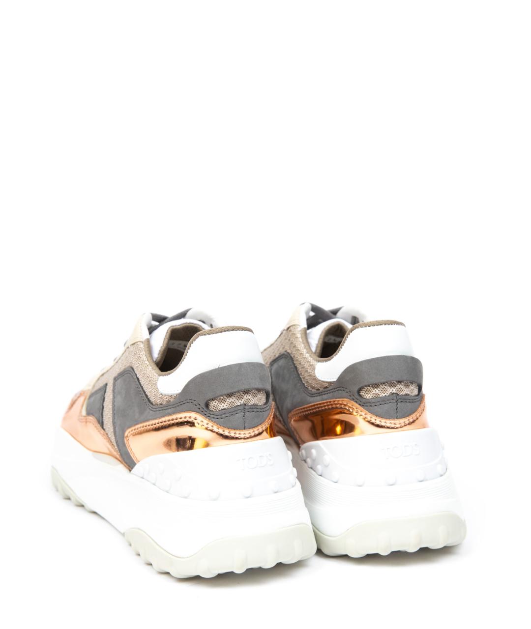 TOD'S Мульти текстильные кроссовки, фото 3