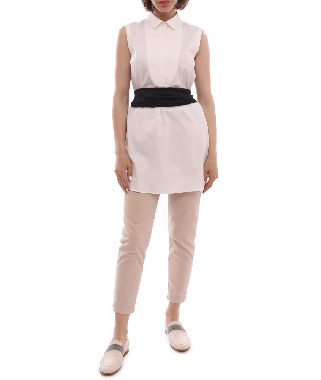 BRUNELLO CUCINELLI Белая хлопковая рубашка, фото 2