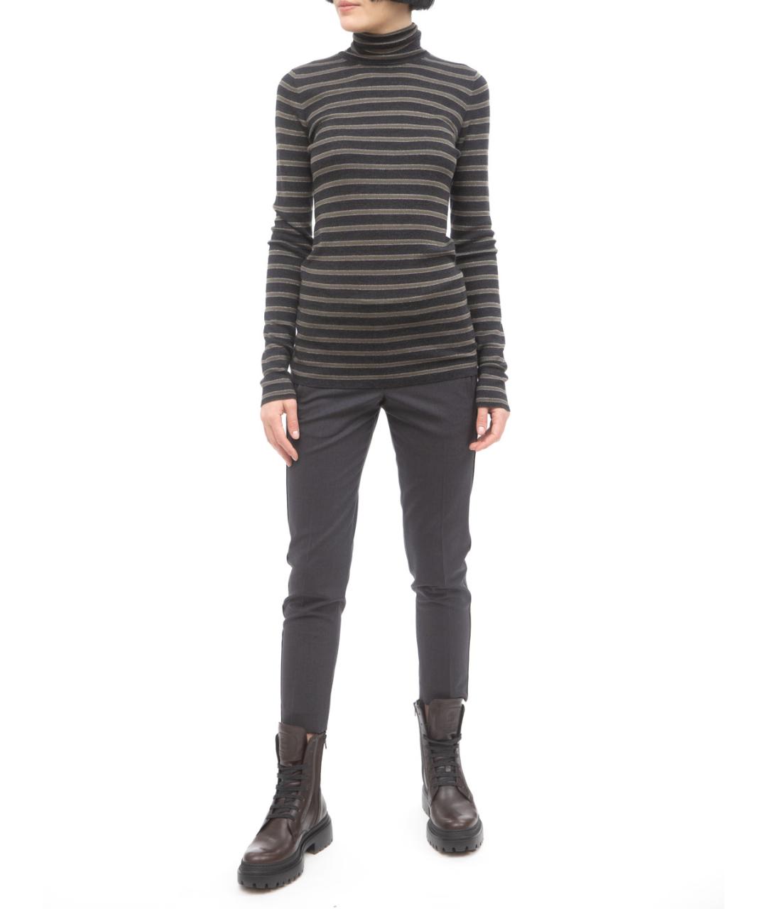 BRUNELLO CUCINELLI Серые прямые брюки, фото 2