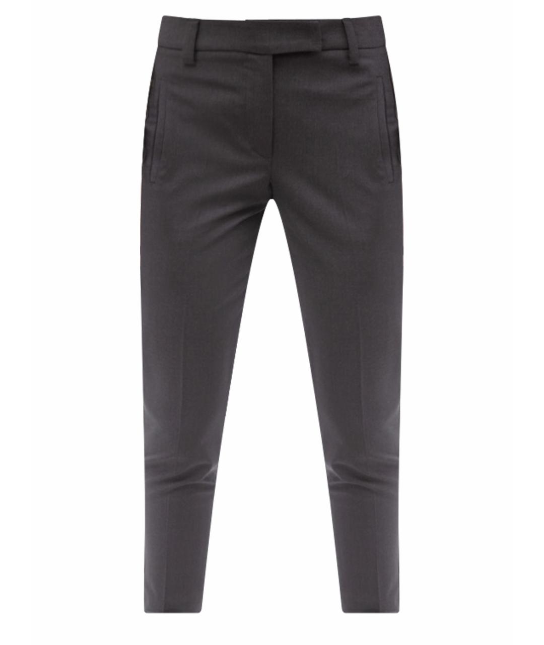 BRUNELLO CUCINELLI Серые прямые брюки, фото 1