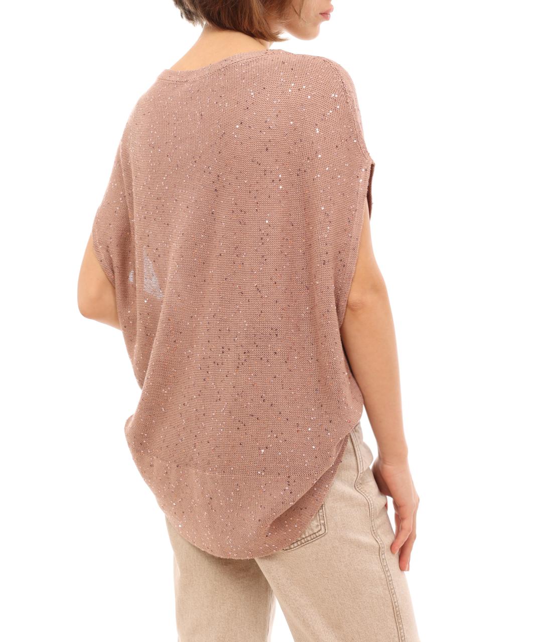 BRUNELLO CUCINELLI Розовая майка, фото 5