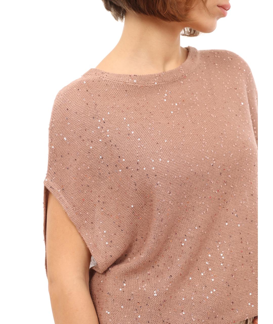 BRUNELLO CUCINELLI Розовая майка, фото 6