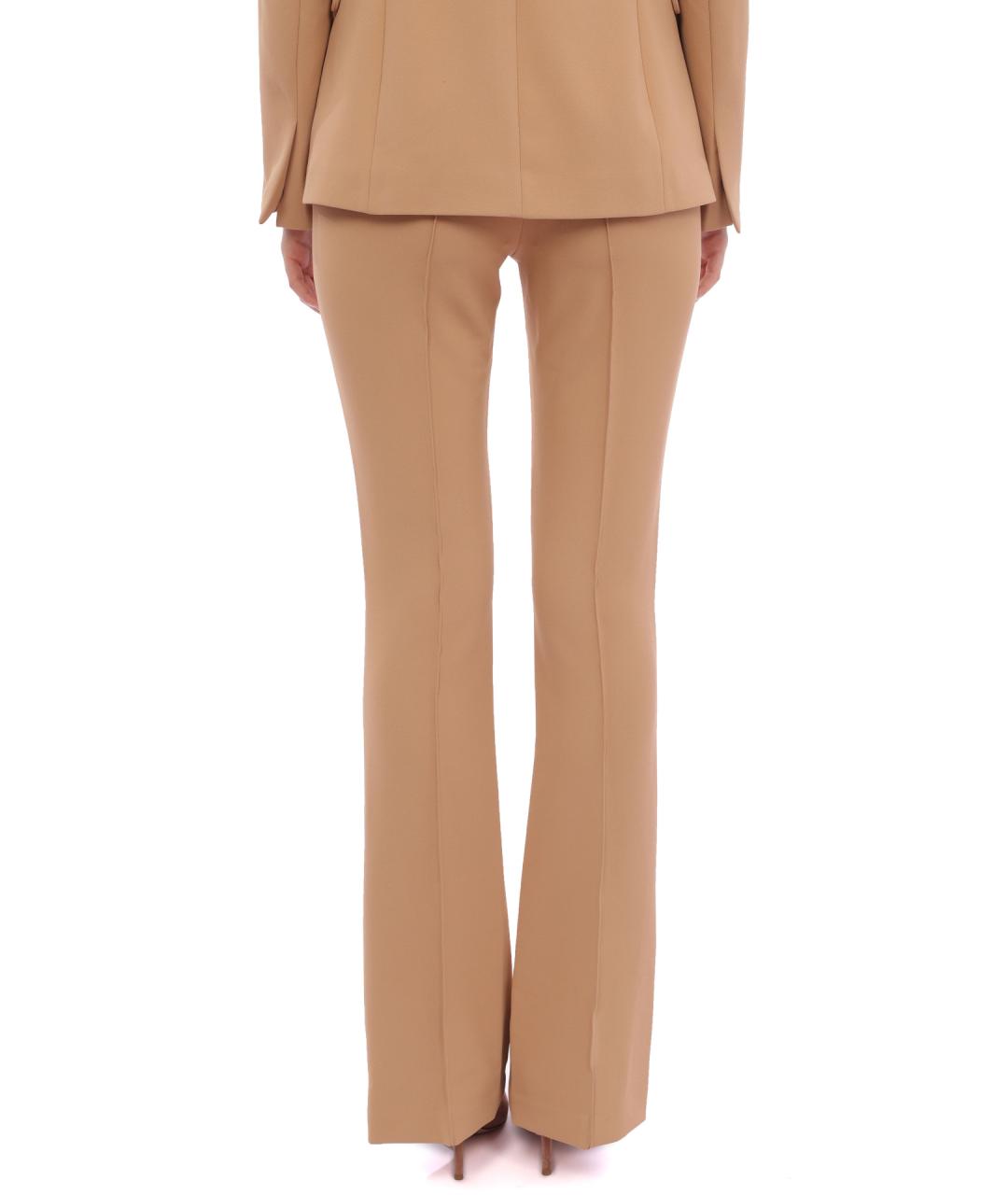 LIU JO Бежевые прямые брюки, фото 4