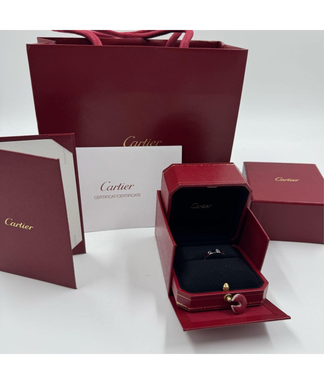 CARTIER Серебряное кольцо из белого золота, фото 2