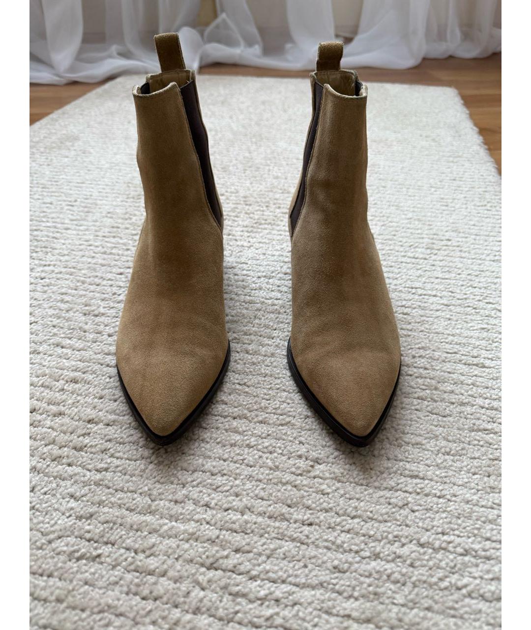 Aeydé Бежевые замшевые полусапоги, фото 2