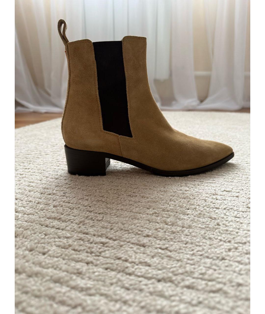Aeydé Бежевые замшевые полусапоги, фото 5