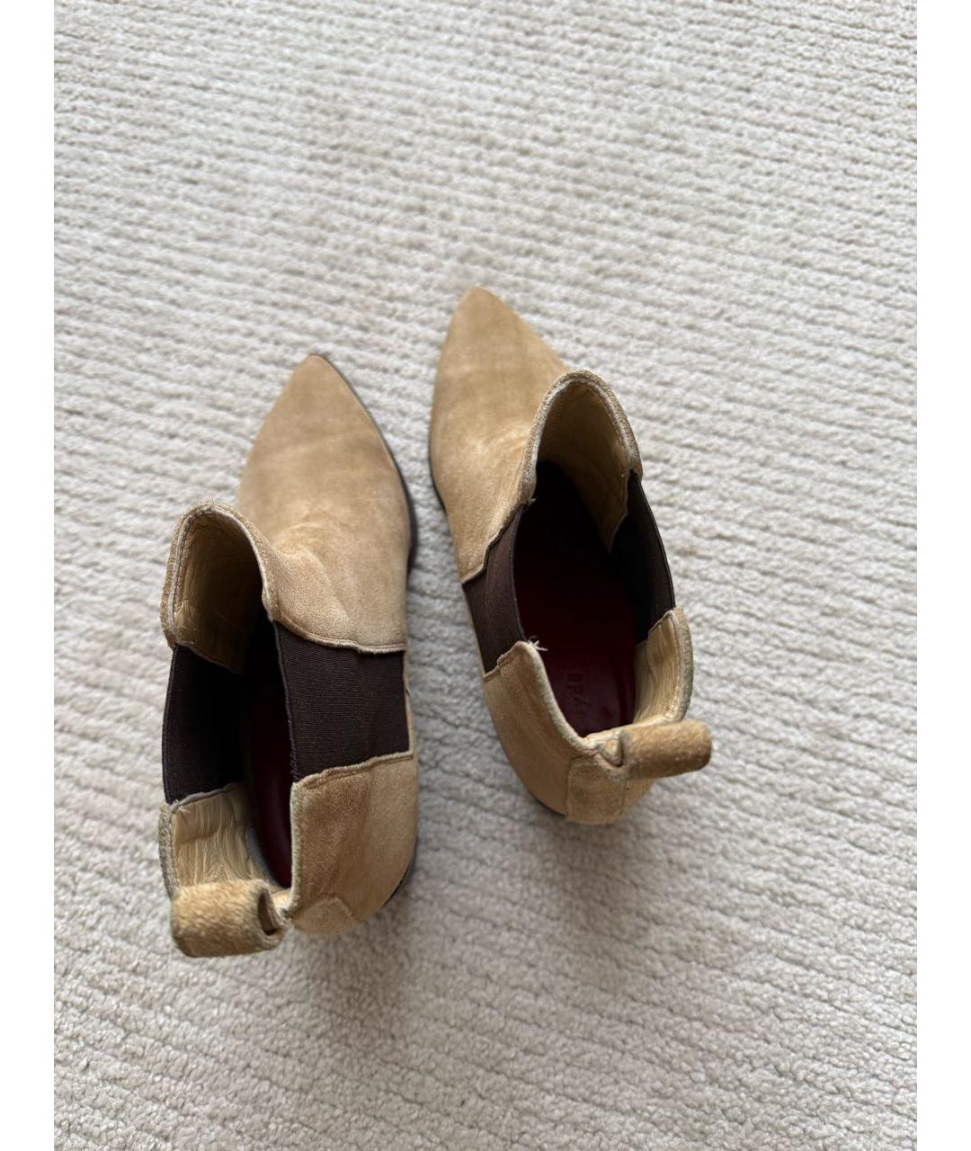 Aeydé Бежевые замшевые полусапоги, фото 3