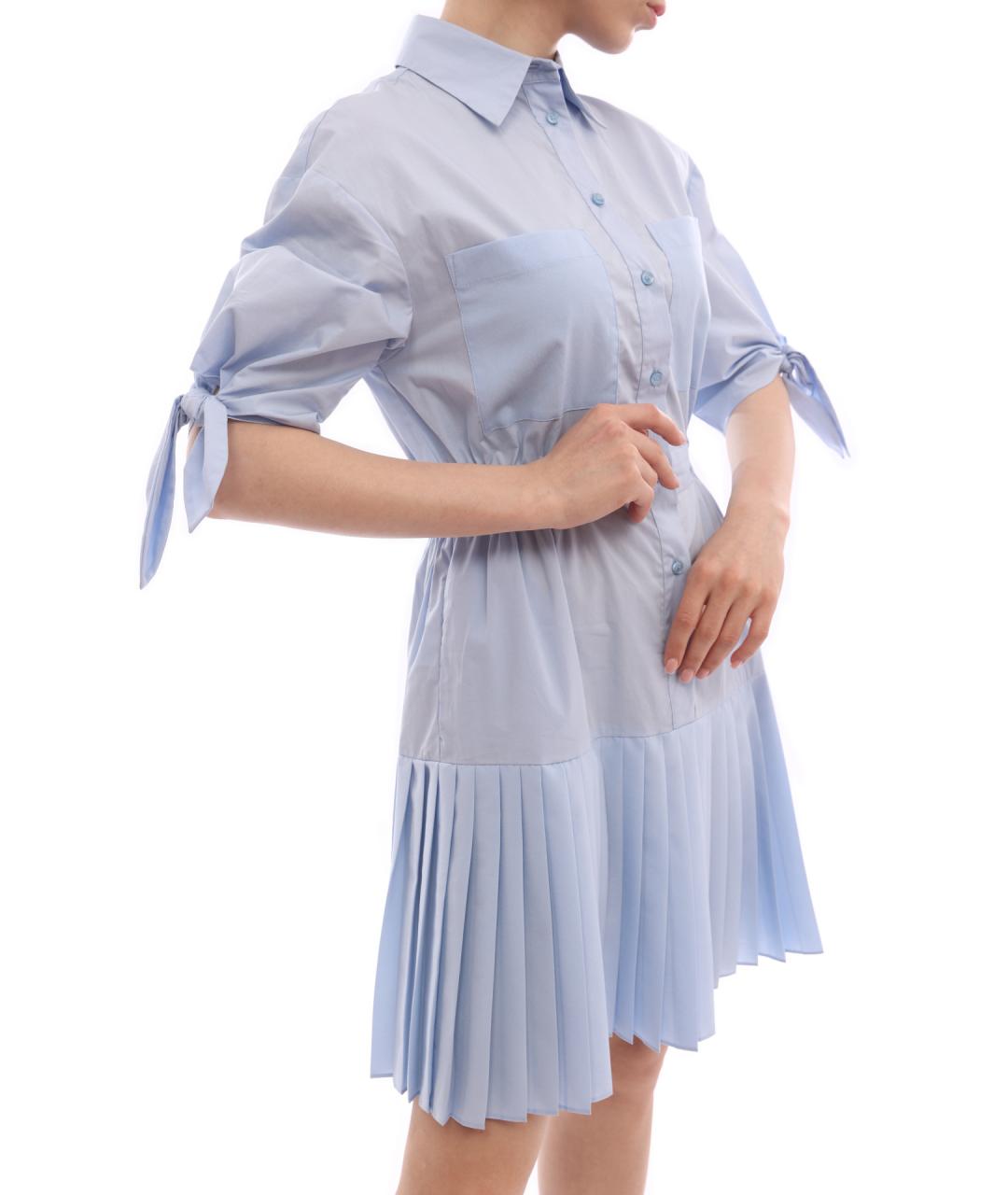 PINKO Голубое повседневное платье, фото 2