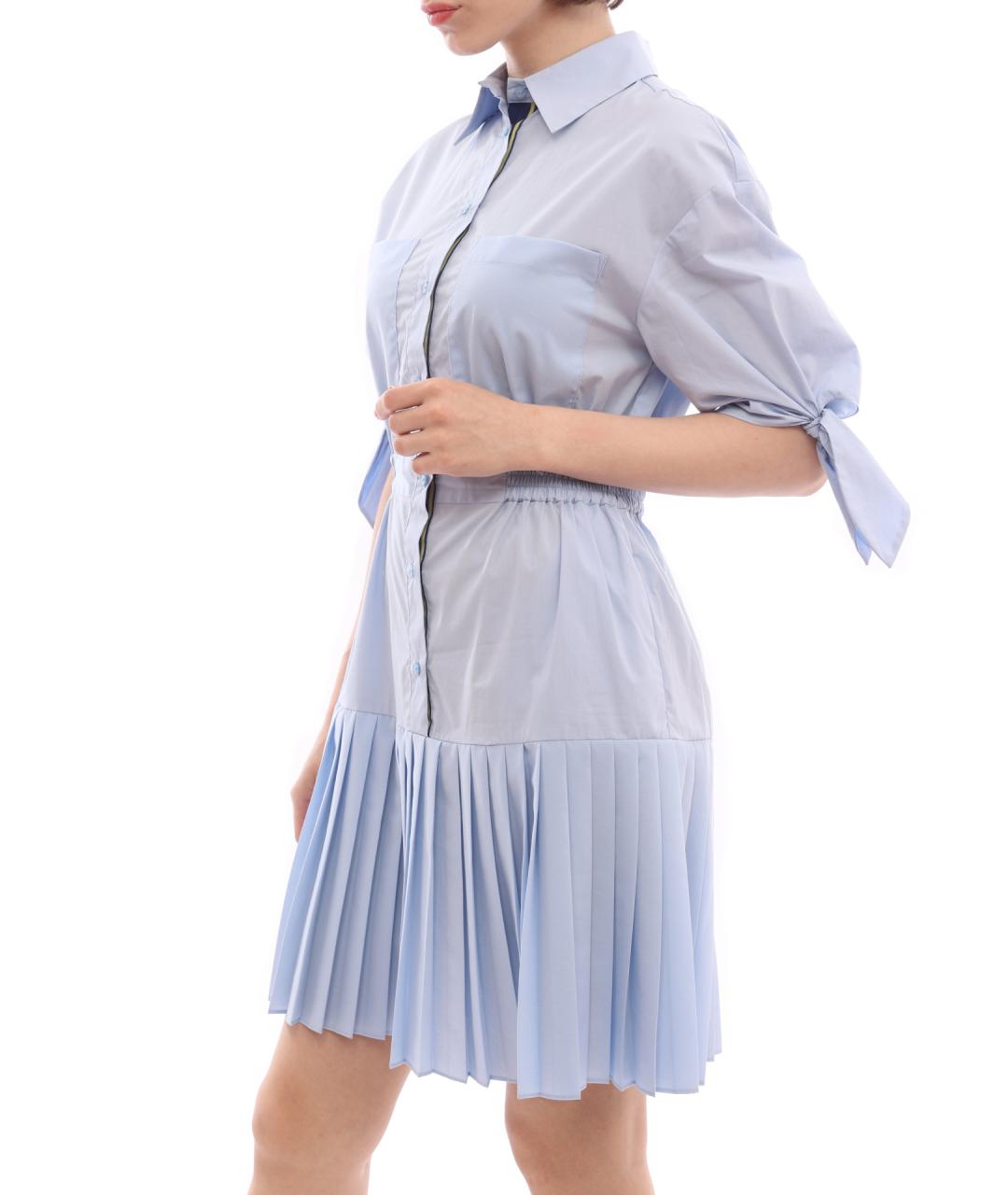 PINKO Голубое повседневное платье, фото 4