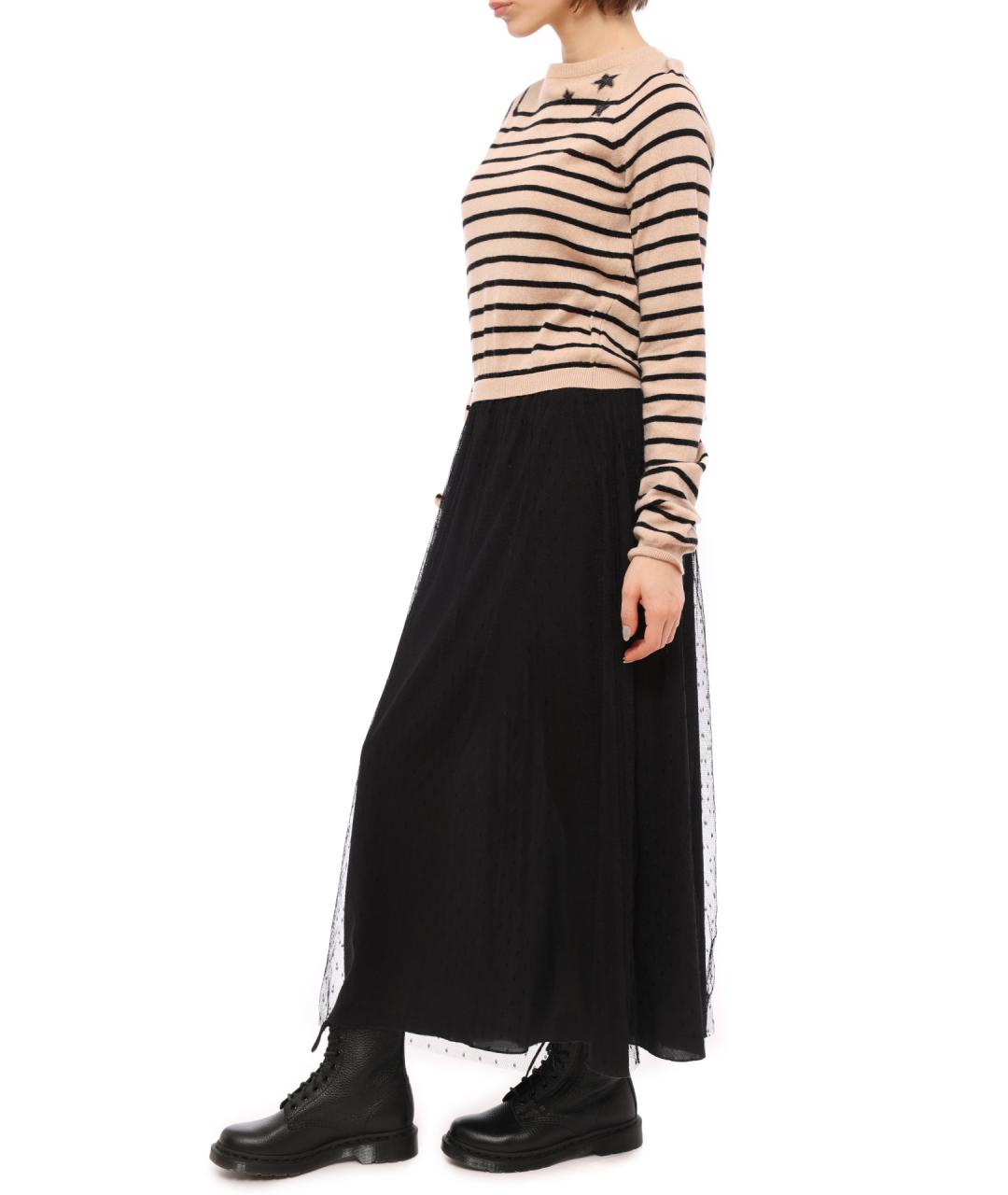 VALENTINO Черное полиамидовое повседневное платье, фото 5