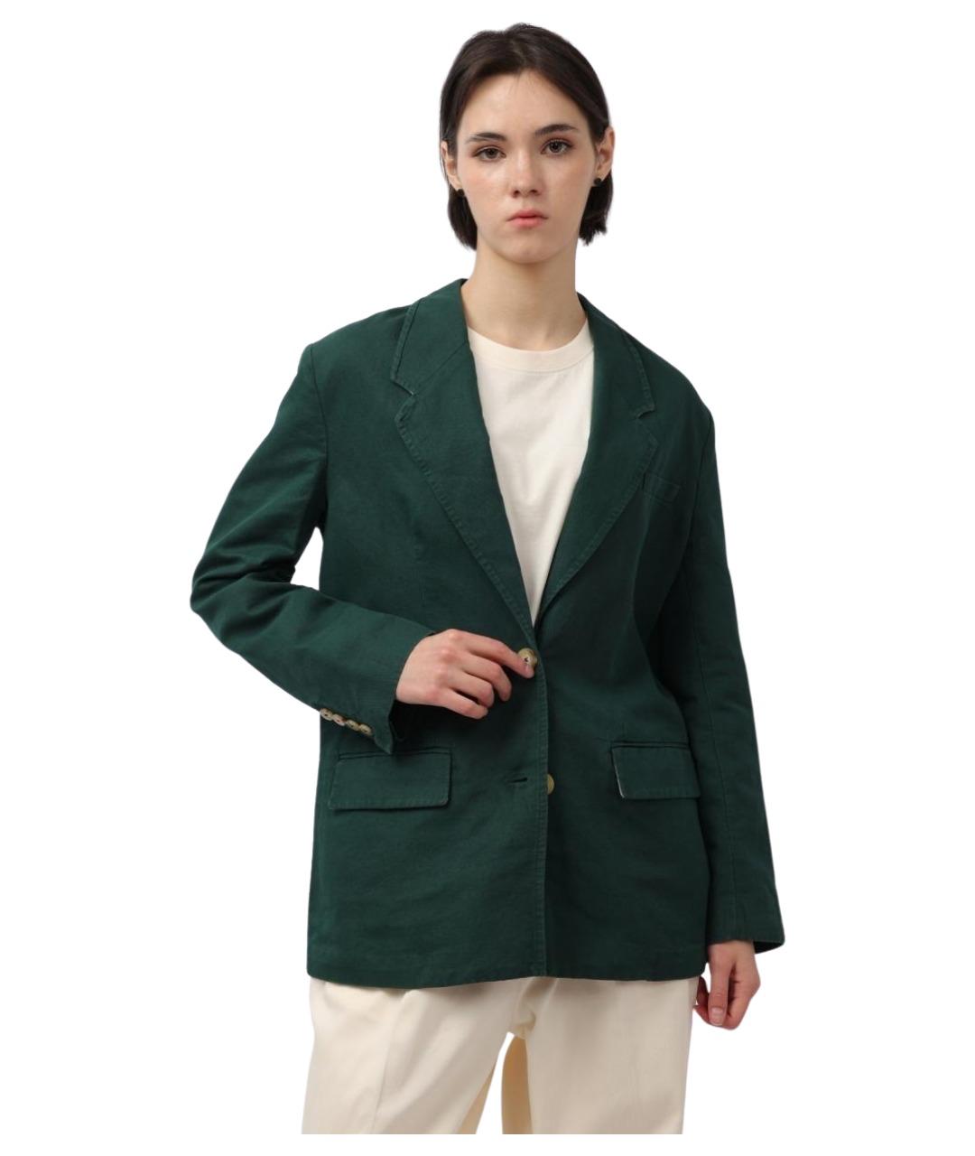 TOMMY HILFIGER Зеленый хлопковый жакет/пиджак, фото 1