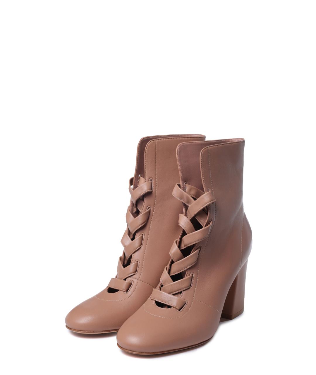 GIANVITO ROSSI Розовые кожаные ботильоны, фото 2