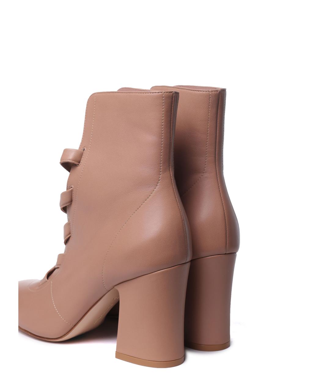 GIANVITO ROSSI Розовые кожаные ботильоны, фото 5