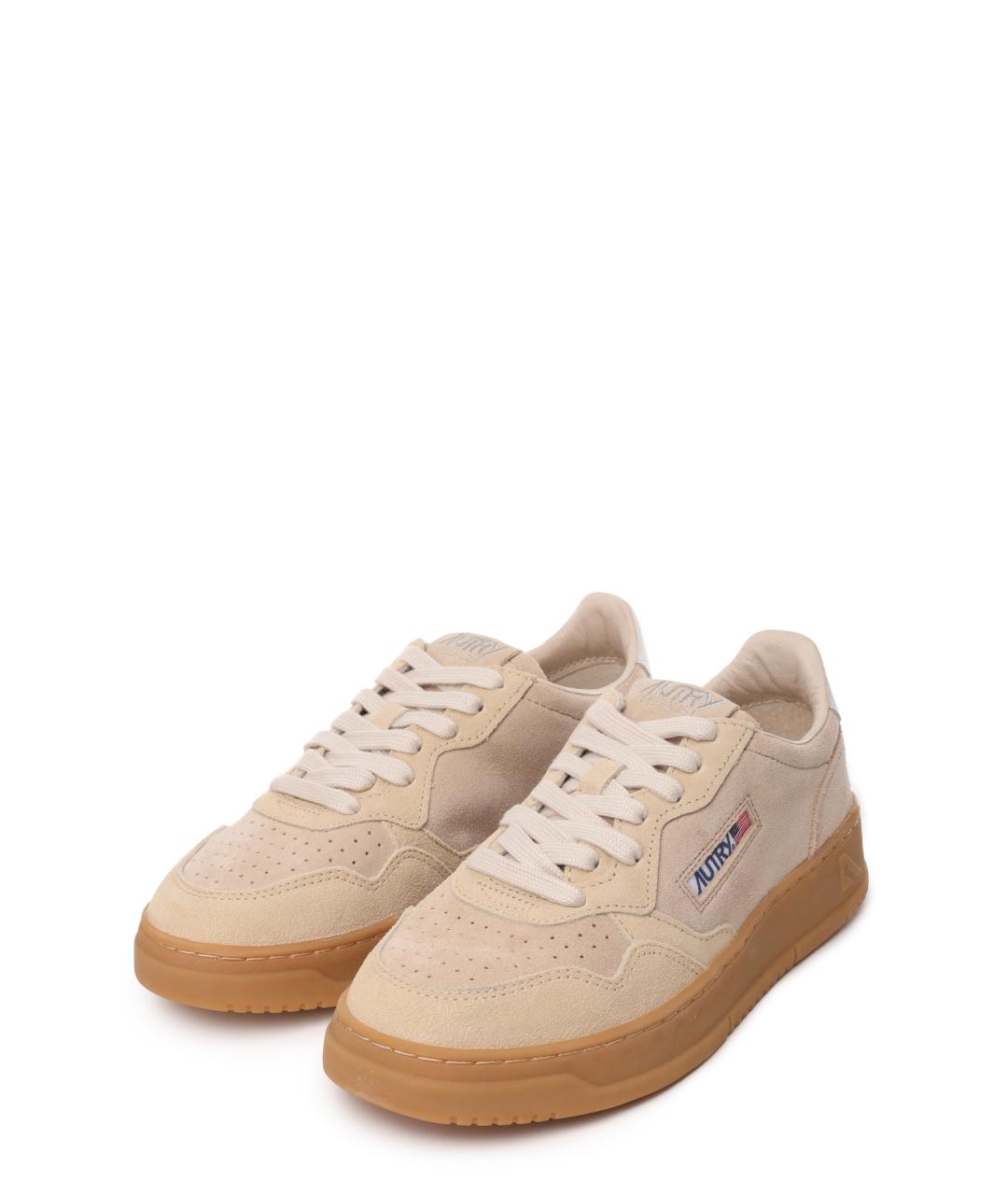 AUTRY Бежевые замшевые кеды, фото 2