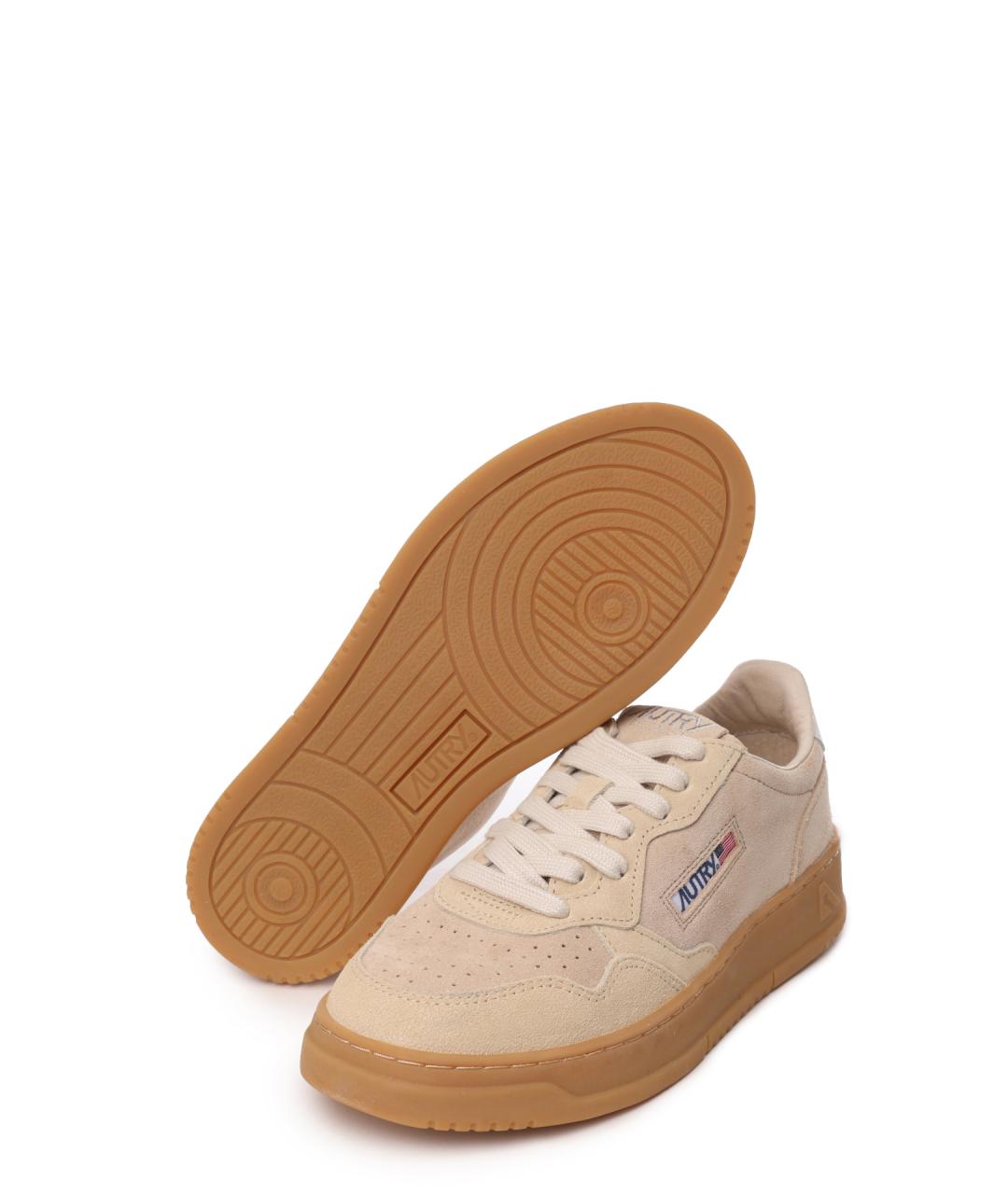 AUTRY Бежевые замшевые кеды, фото 4