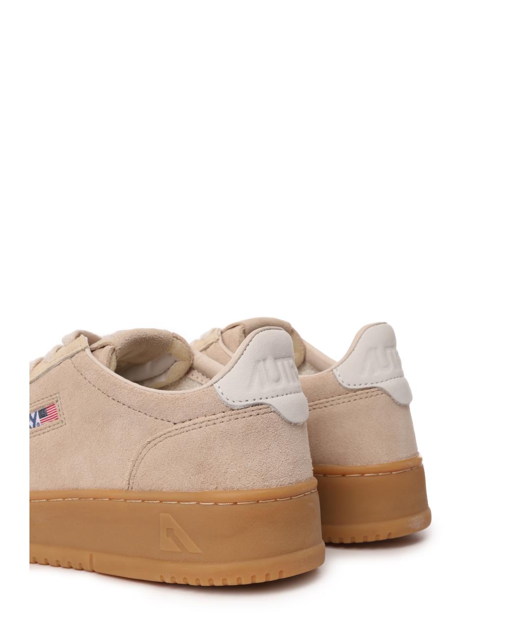 AUTRY Бежевые замшевые кеды, фото 6