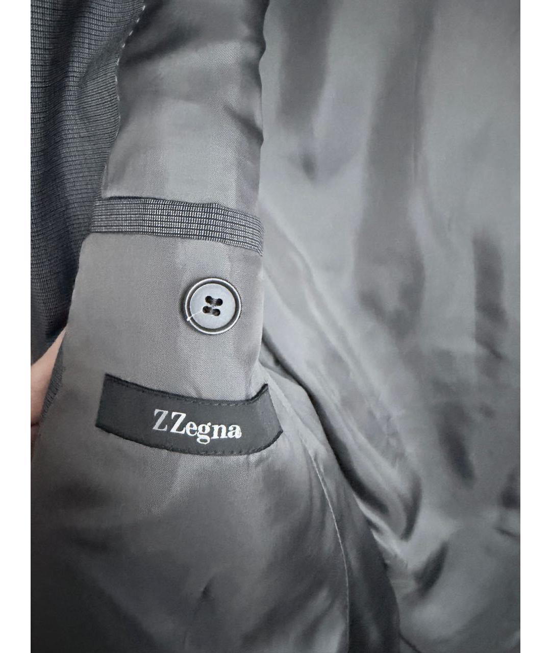 ZZEGNA Серый шерстяной пиджак, фото 4