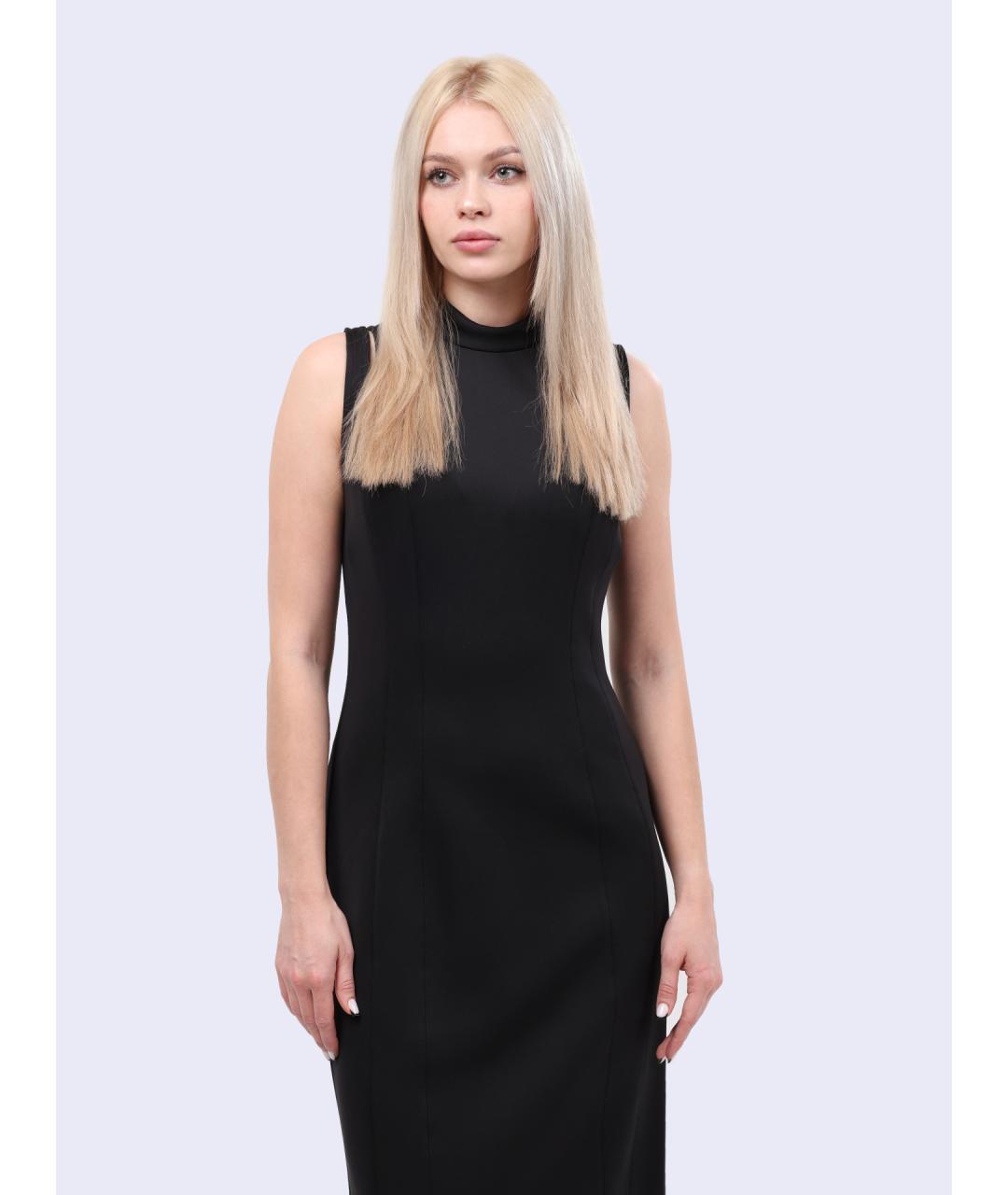 CALVIN KLEIN Черное повседневное платье, фото 2