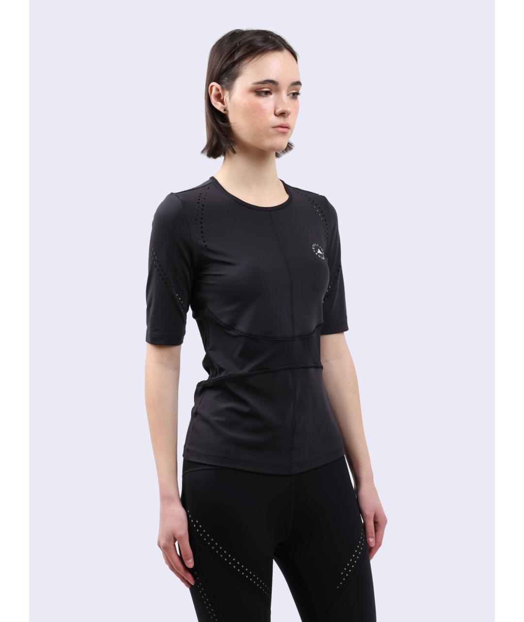 ADIDAS BY STELLA MCCARTNEY Черная футболка, фото 3