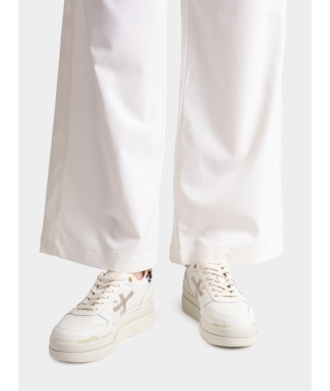 PREMIATA Белые кожаные кеды, фото 6