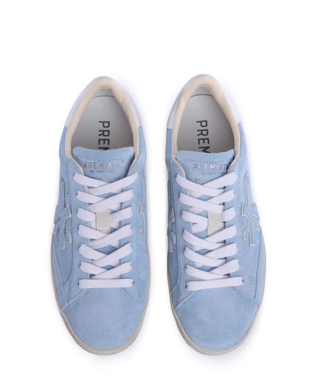 PREMIATA Голубые замшевые кеды, фото 4