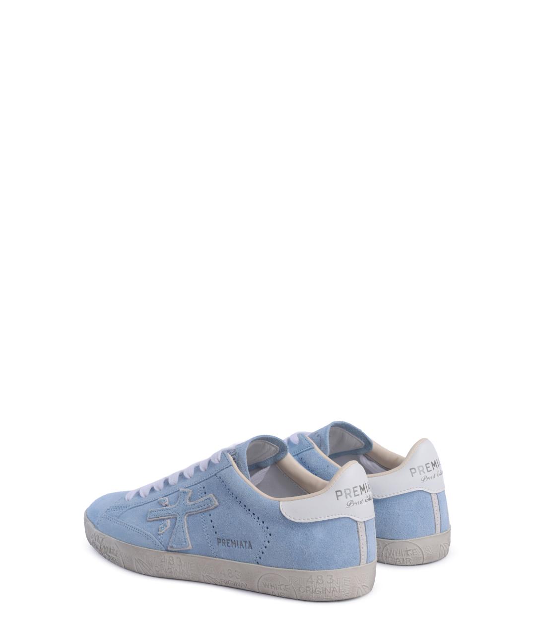 PREMIATA Голубые замшевые кеды, фото 6