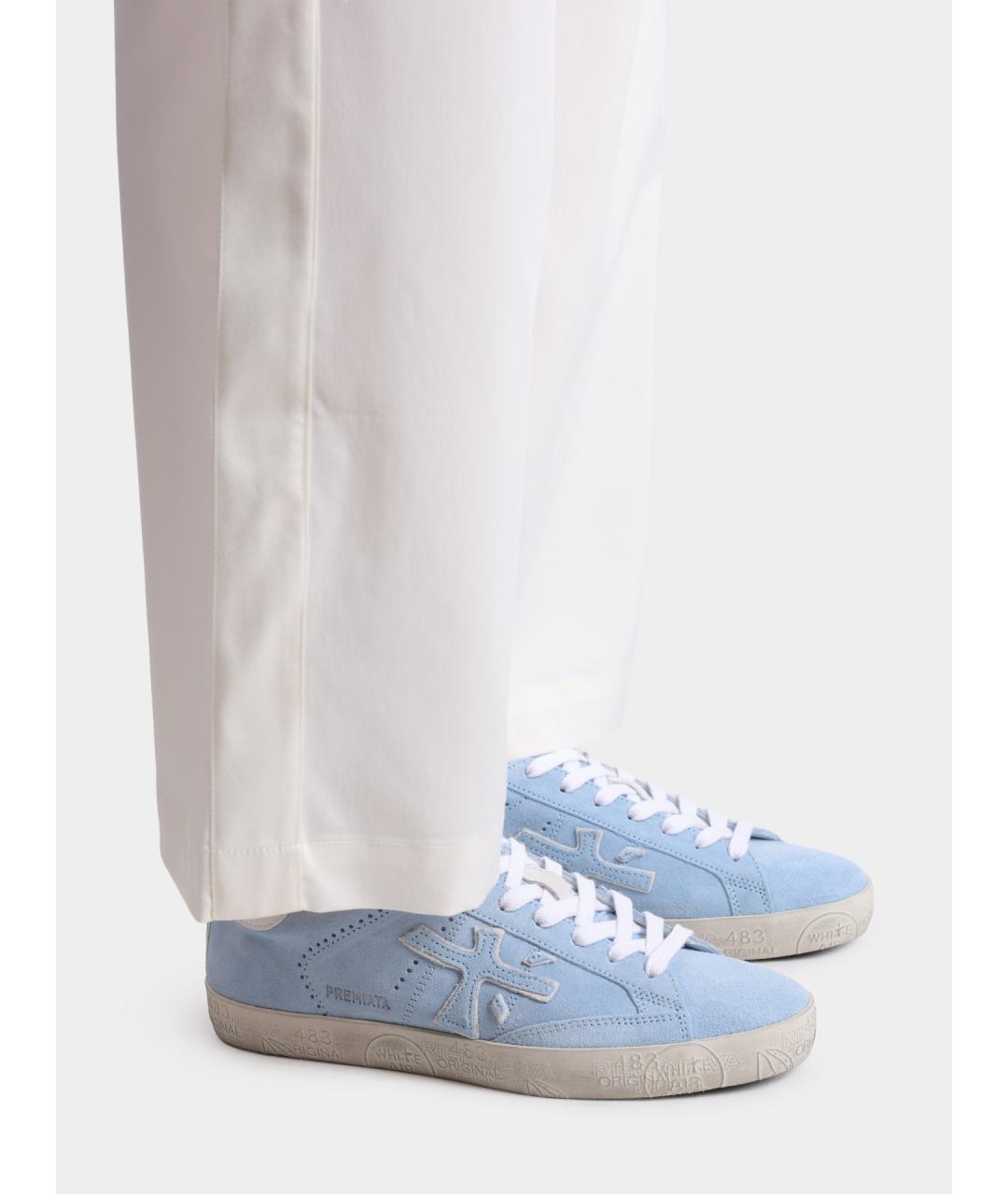 PREMIATA Голубые замшевые кеды, фото 7