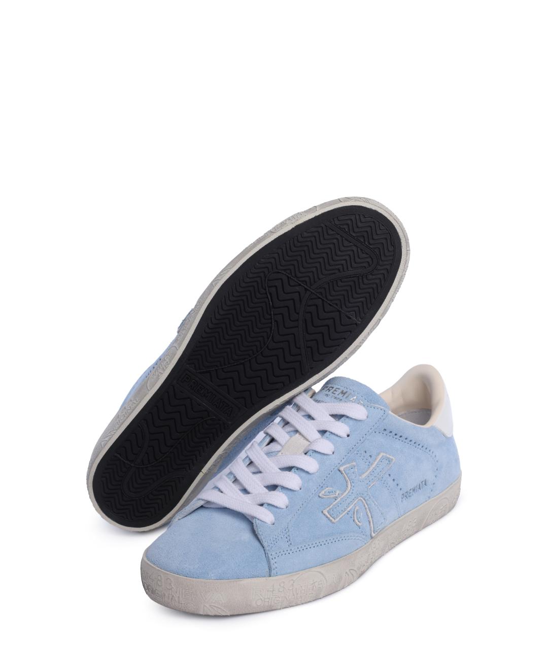 PREMIATA Голубые замшевые кеды, фото 5