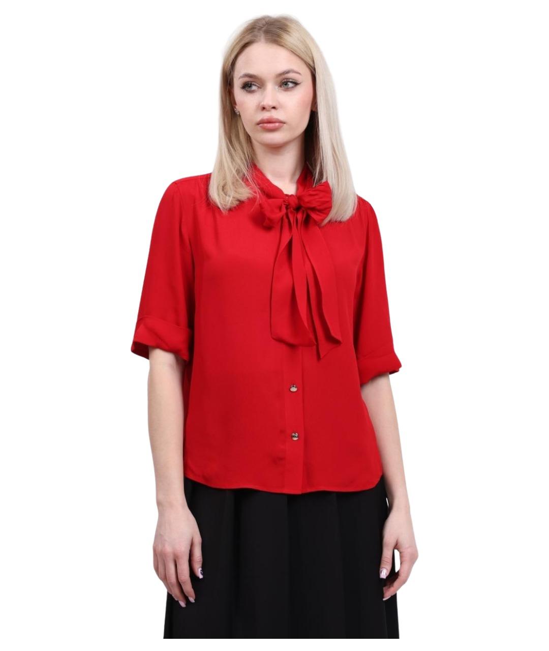 LIU JO Красная вискозная рубашка, фото 1