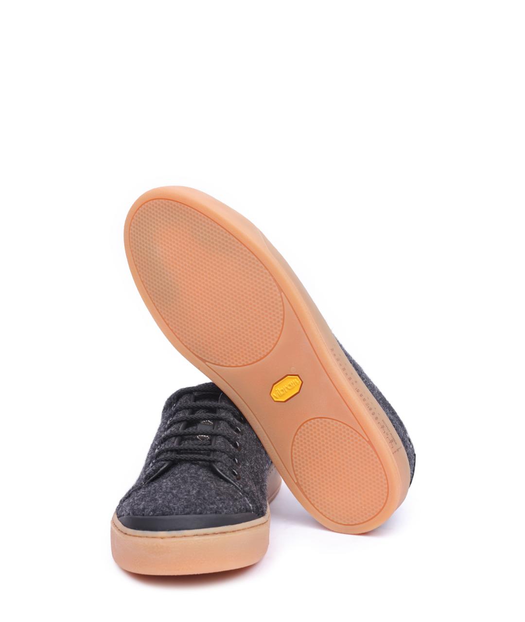 PREMIATA Серые текстильные низкие кроссовки / кеды, фото 5