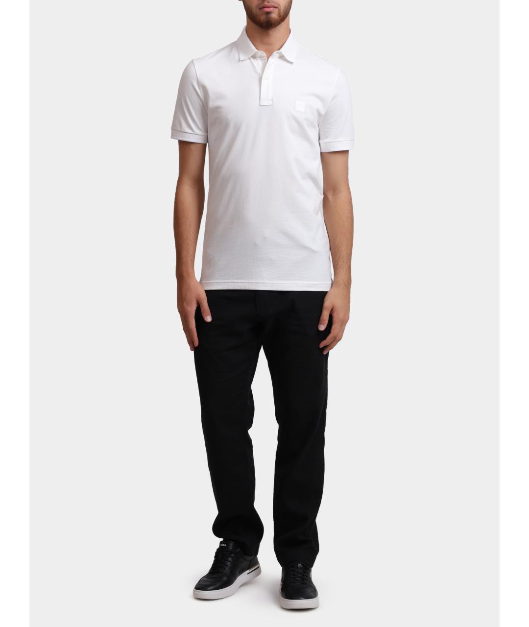 HUGO BOSS Белая хлопковая футболка, фото 2