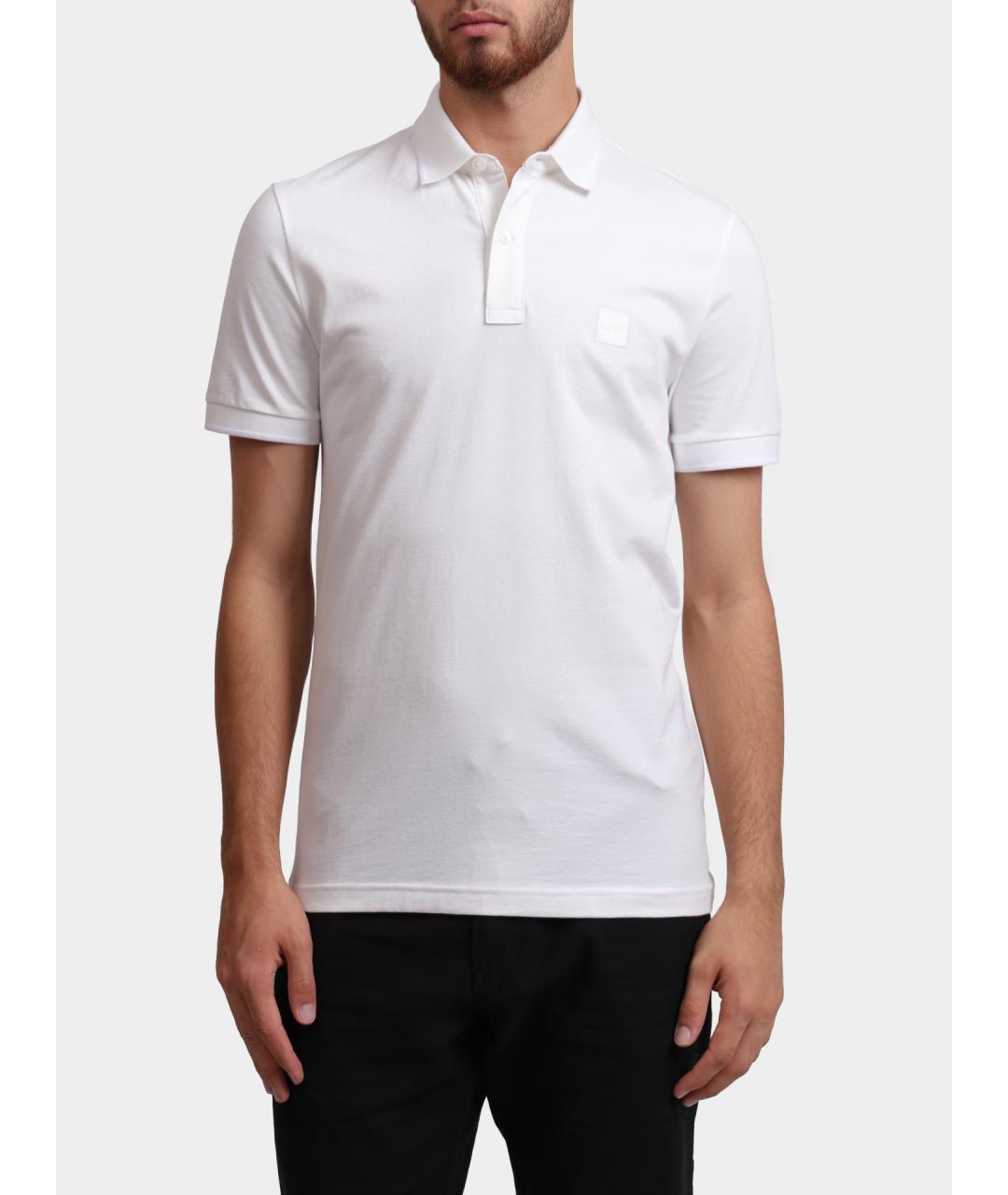 HUGO BOSS Белая хлопковая футболка, фото 5