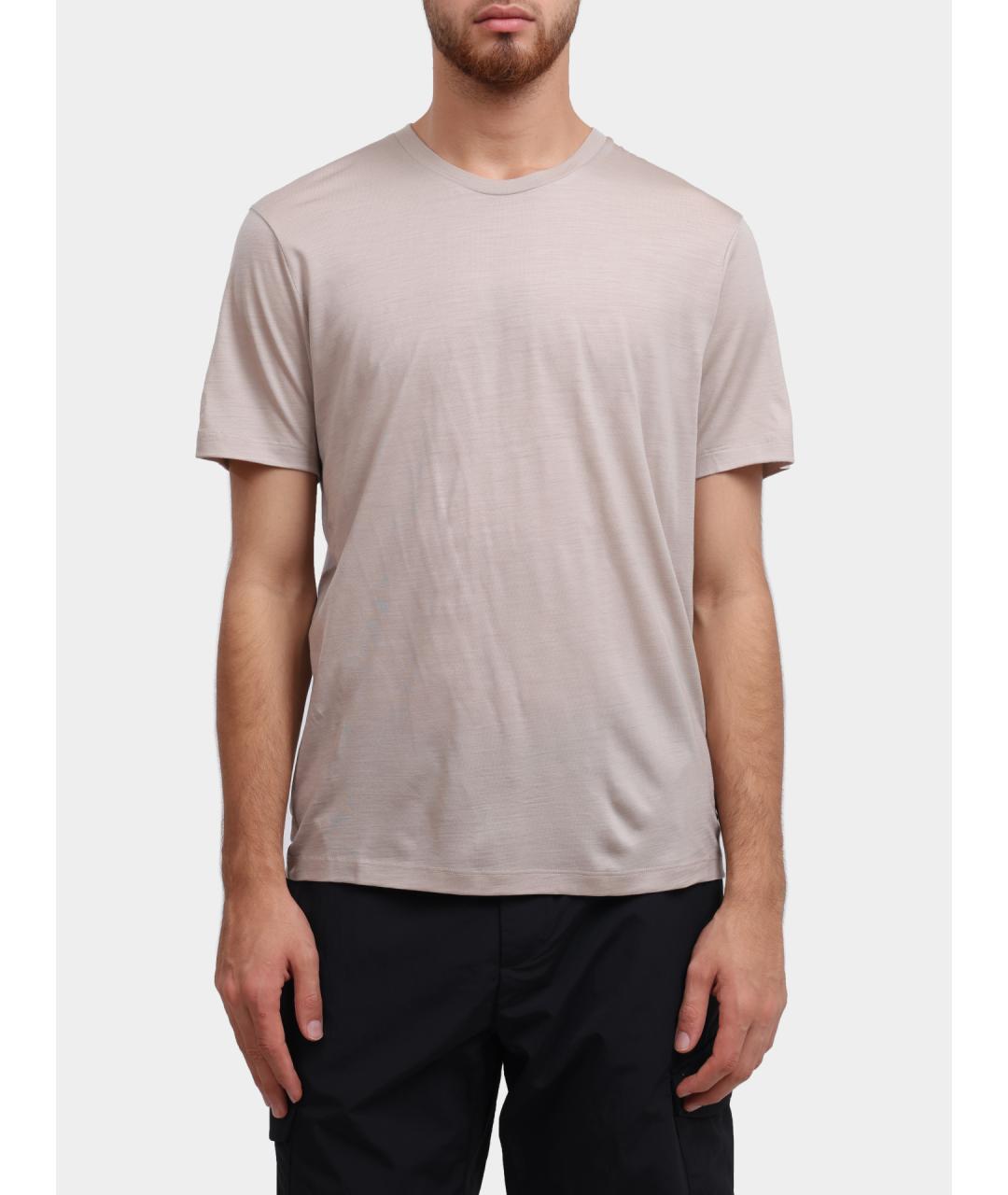 HERNO Бежевая футболка, фото 5