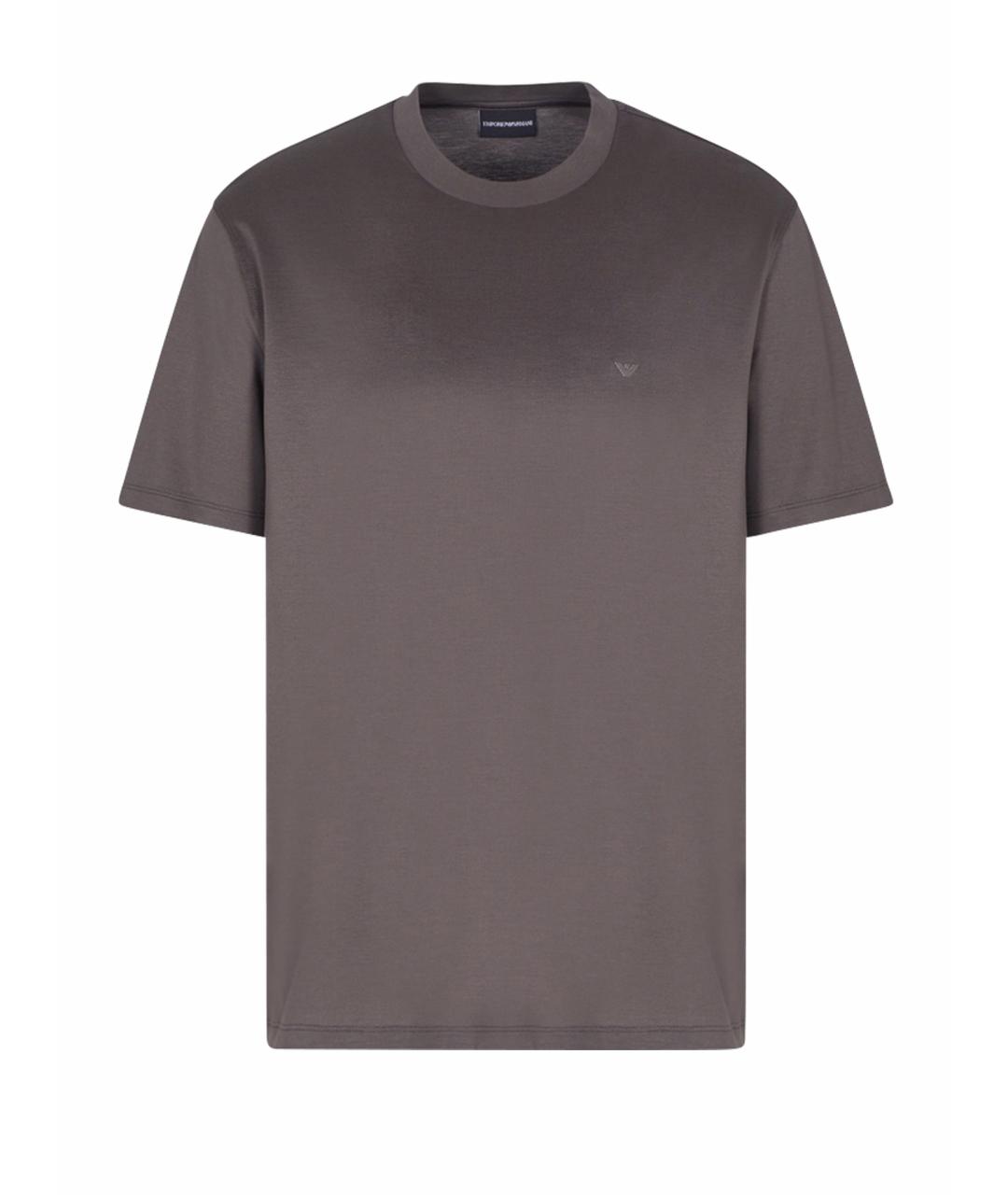 EMPORIO ARMANI Коричневая футболка, фото 1